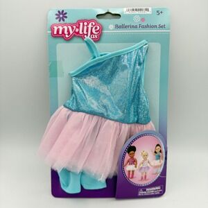 My Life As Ballerina Fashion Set Kids 18 Inch Doll Blue Pink New Shimmer Tutu